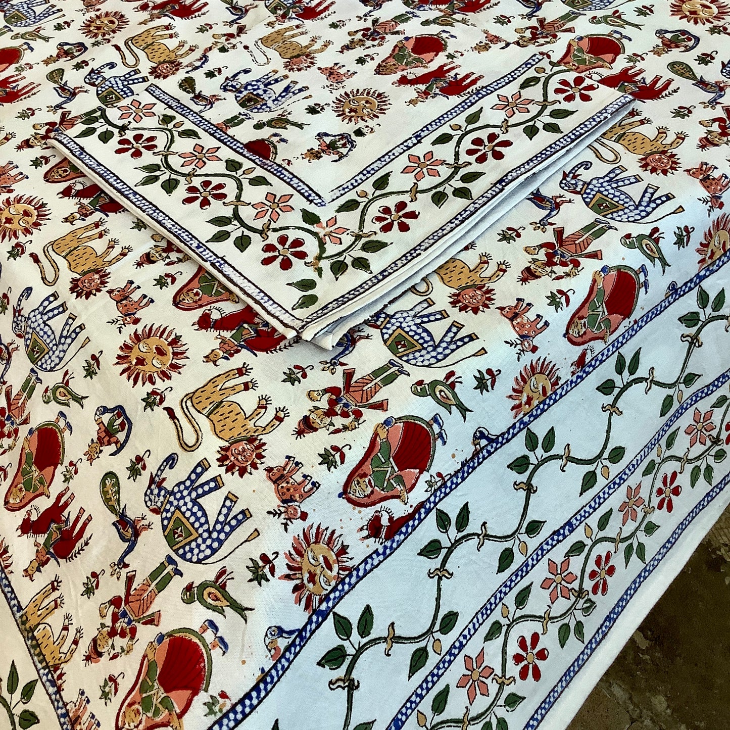 Carnival Summer Tablecloth - 85” Round