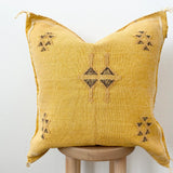 Silk Sabra Pillow- Yellow
