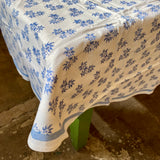 Jasmine Blue Tablecloth- 86” Round