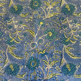 Sulak Flower Blue Tablecloth 60” x 60”