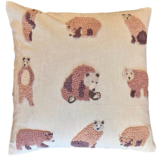 Nine Knotty Bears Pillow