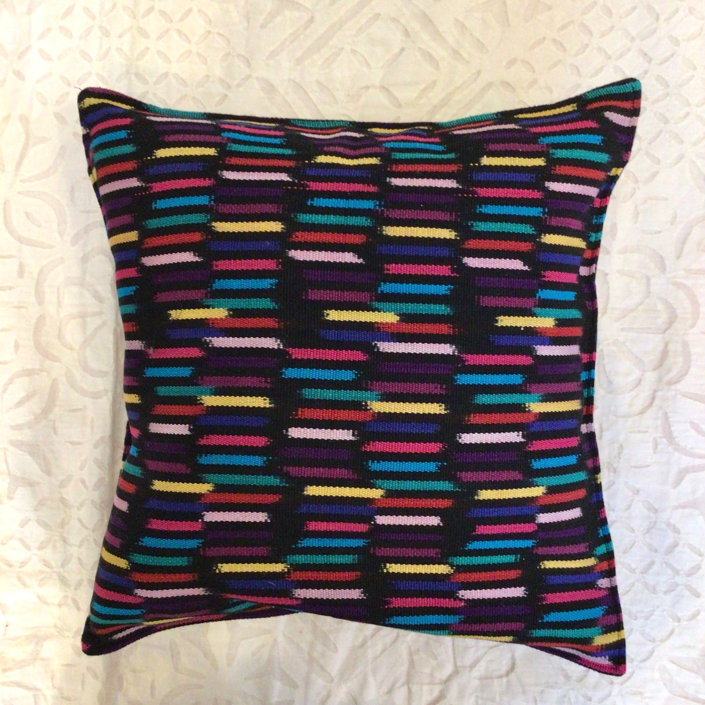 Guatemalan Woven Pillow - Multicolored