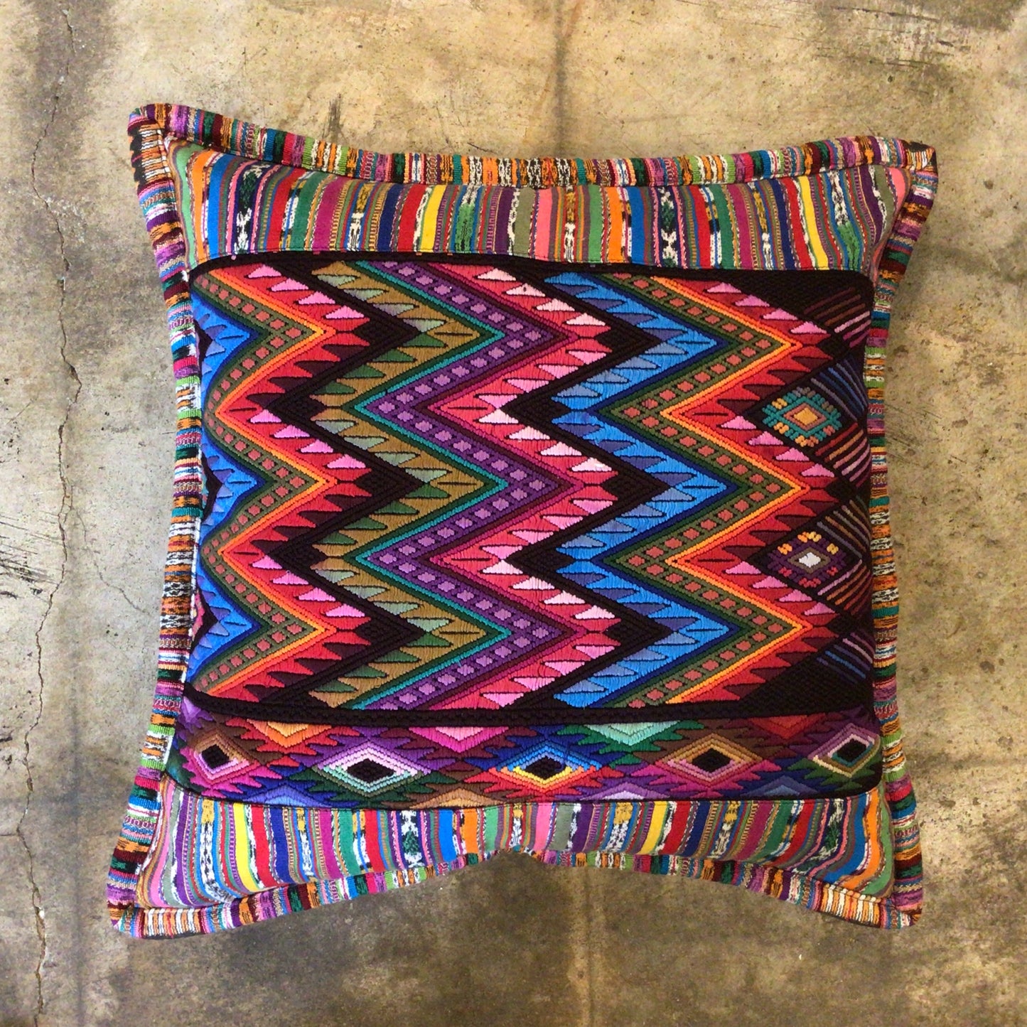 Guatemalan Embroidered Pillow