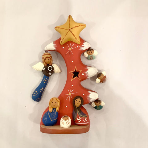 Ceramic Christmas Tree with Angel