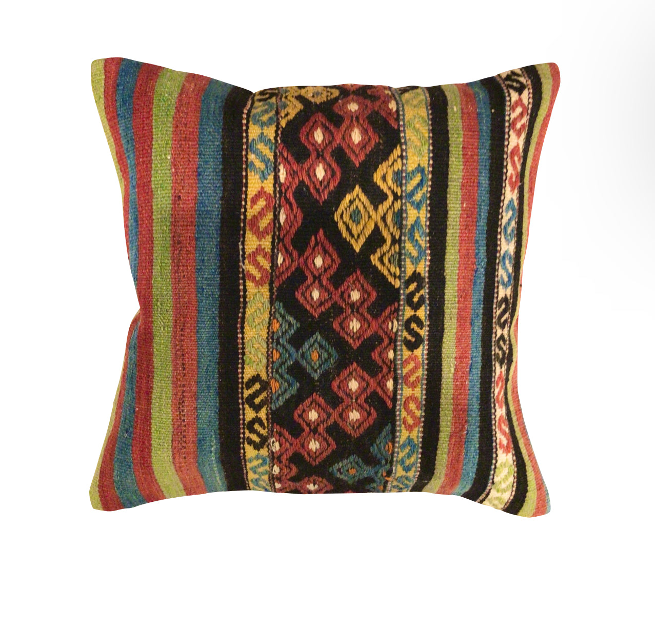 Vintage Turkish Kilim Pillow - Medium