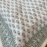 Holiday Winter Berry Green Tablecloth - 60” x 60”