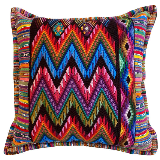 Guatemalan Embroidered Pillow