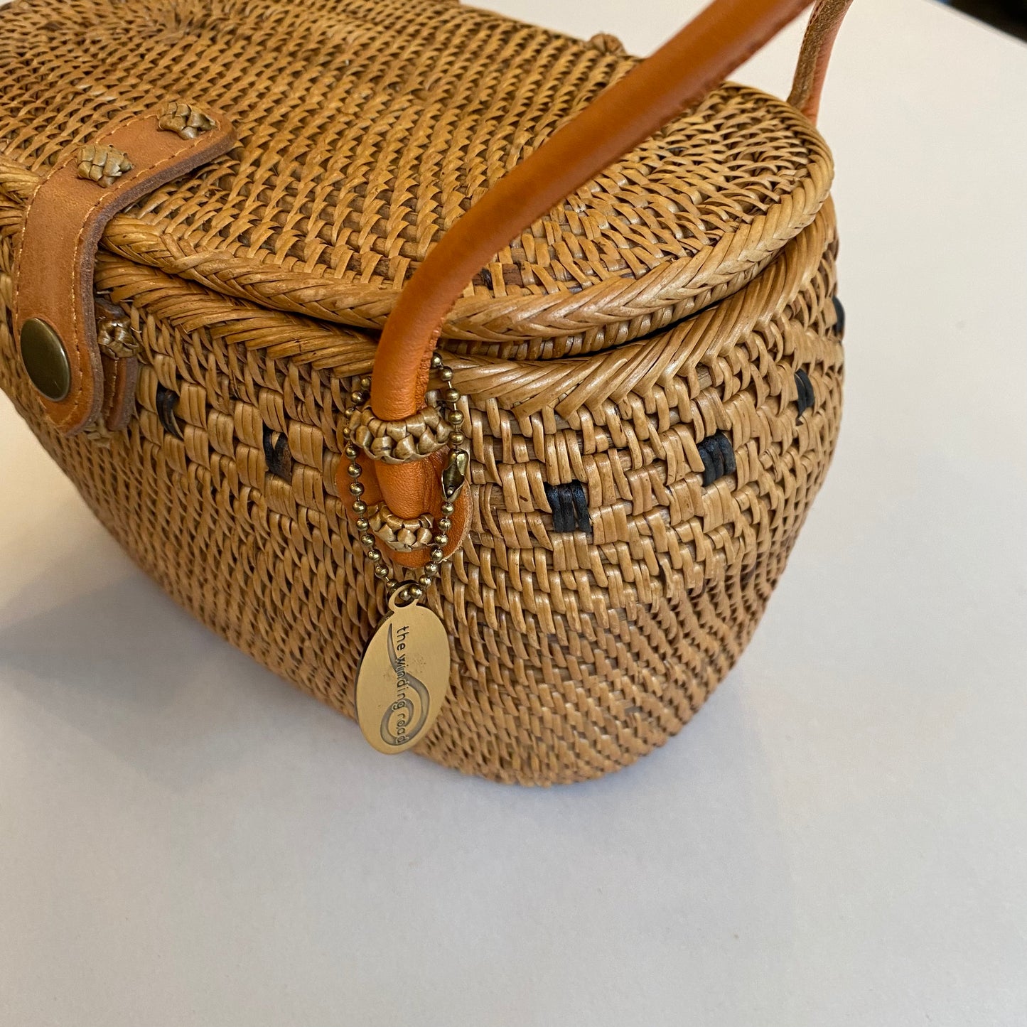 Ata Wicker Basket Handbag Purse from Bali