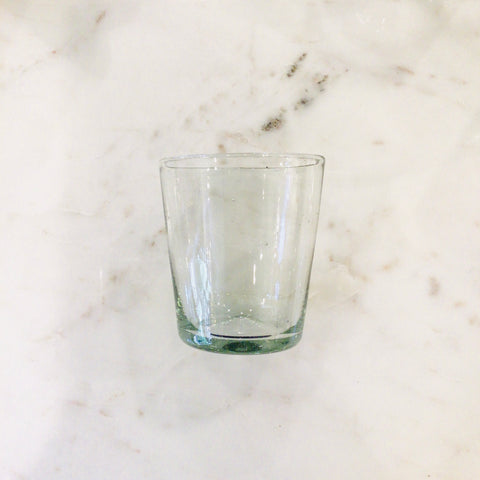 Mexican Glass V-shaped Tumbler - Clear