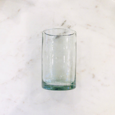 Tall Mexican Glass Tumbler - Clear